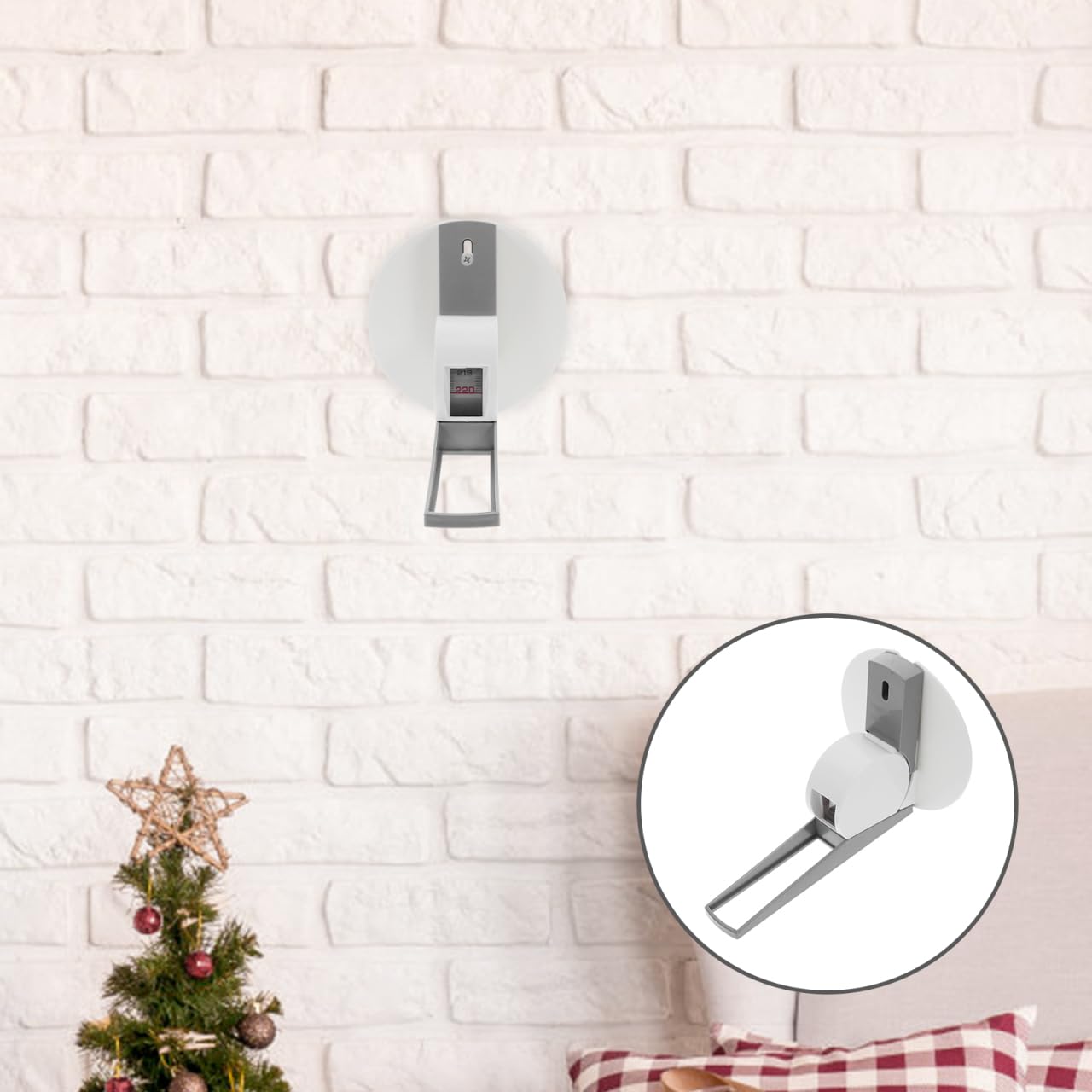 TOPBATHY Toise Murale Rétractable 2.20 M Ruban À Mesurer La Hauteur Pour Enfants Et Adultes Mesure De La Taille Instrument De Mesure Avec Plaque Murale 1 Pièce