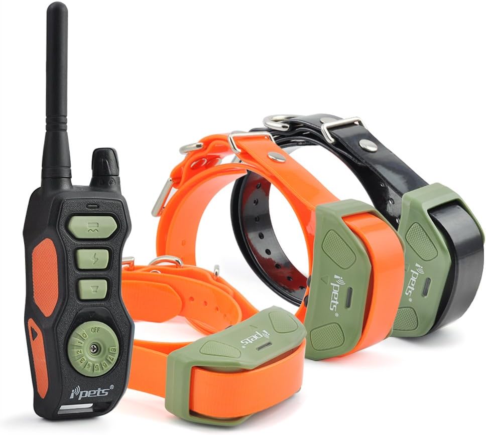 PET618 Dog Shock Collar with 2700ft Remote Training Collar for Medium Large Dogs 100% Waterproof & Rechargeable Electronic Collar with Beep Vibrating Electric Collar