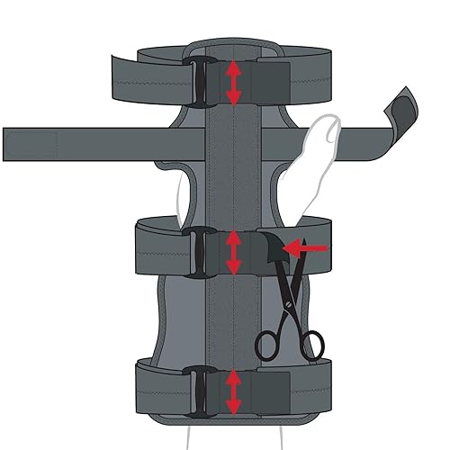 Miniatura 5 de Ezy Wrap Soporte de mano de plataforma  Soporte de mano y muñeca para alivio del túnel carpiano  Vendas de mano ajustables con férulas para dedos
