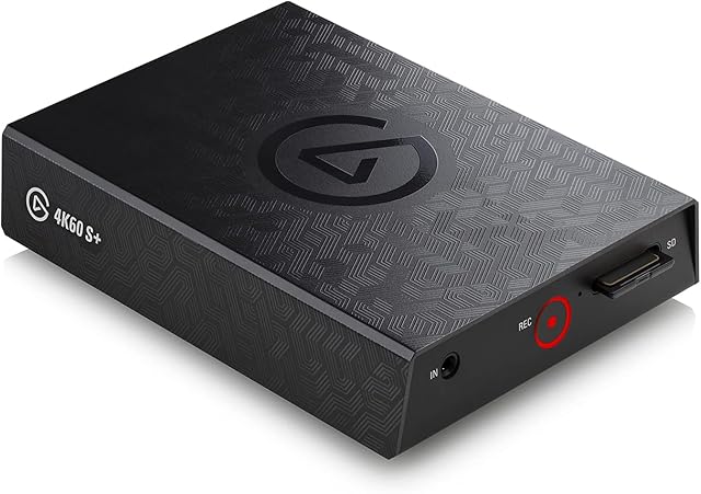Elgato 4K60 S+, External Capture Card, Record in 4K60 HDR10 with ultra-low latency to PC or SD Card on PS5/PS4, Xbox Series X/S, Xbox One X/S, in OBS and other broadcasting software, for Windows