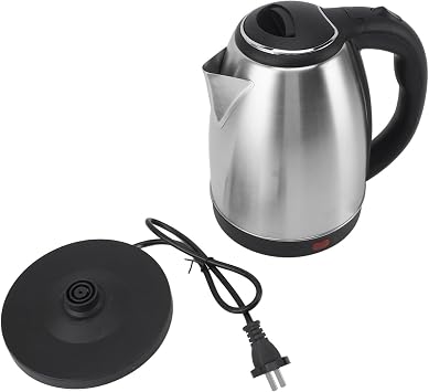 Jeffergarden Stainless Steel Electric Kettle, 2L Fast Boiling Tea Kettle Auto Shut Off Hot Water Boiler for Home Office Travel