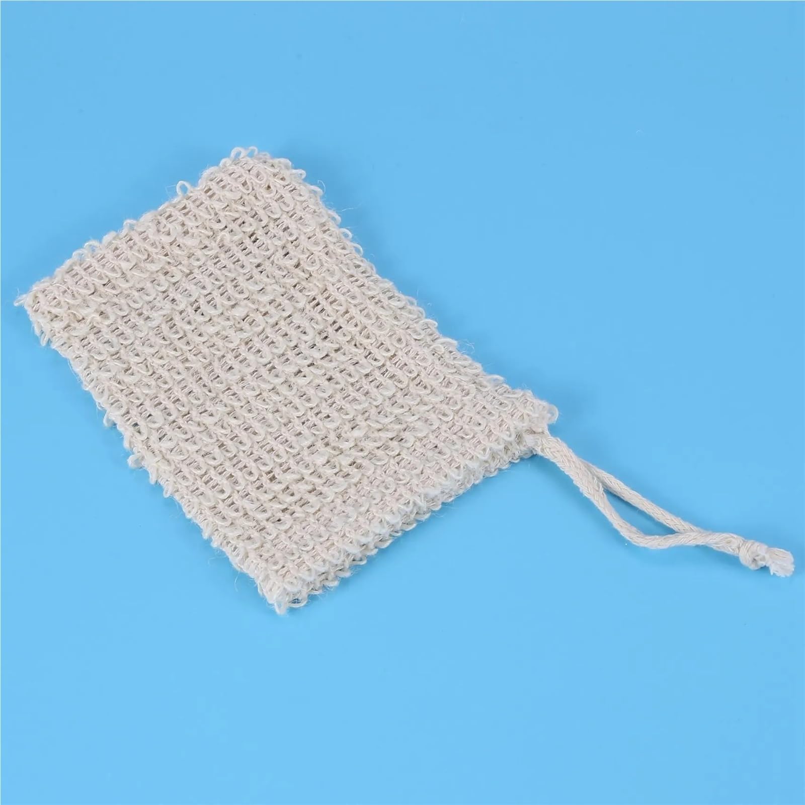 Borsa for sapone in sisal in tessuto ramiè