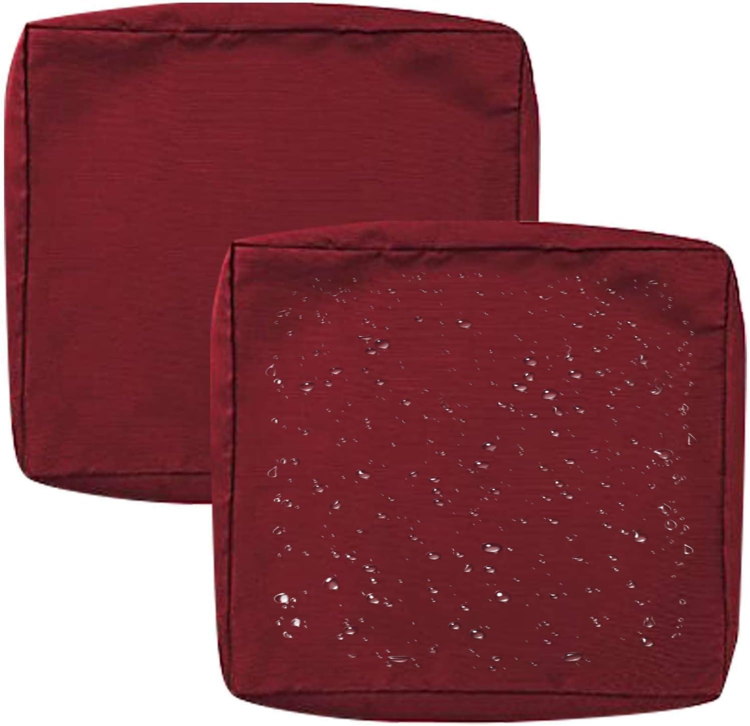 1/2/4 Pack Waterproof Sofa Seat Cushion Covers with Zipper for Outdoor and Indoor/Patio/Garden/Rattan/Chairs Furniture Protectors Cover 50/60cm Cushion Slipcover Removable(Color 9,65x65x10cm(2pcs))