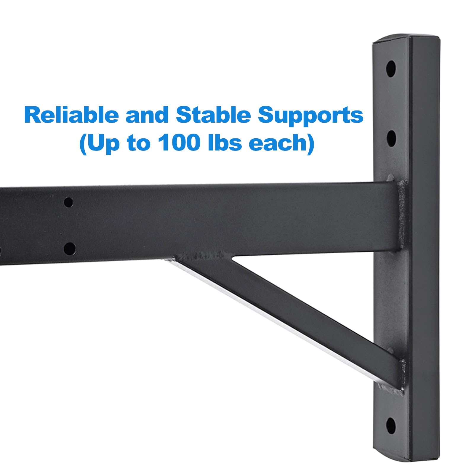 Supporto per altoparlanti a parete, supporto per altoparlanti a parete, supporto per altoparlanti a parete per altoparlanti PA inclinazione, tenere fino a 100lbs, HD-319 (2 confezioni nero)