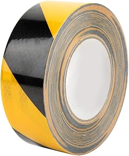 XHTLLO Reflective Tape, 50mm x 25m Reflective Safety Tape, Self Adhesive Waterproof Night Safety Sticker, Without Fading Warning Tape, for Trailer, Outdoor, Cars, Trucks