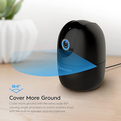 Miniatura 6 de Amcrest Cámara WiFi de 4MP para interiores, cámara para perros, monitor de sonido y bebé, detección de humanos y mascotas, seguimiento de