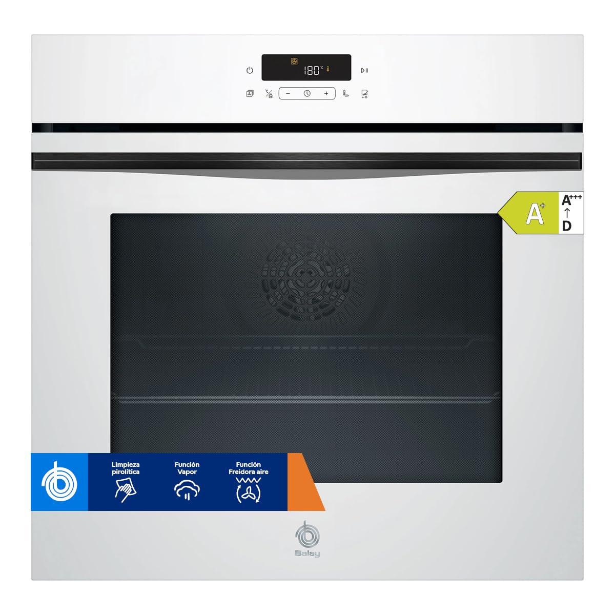 Balay – Horno con Vapor, Pirólisis, Freidora de aire, blanco, 3HD5829B3 | Lo tiene todo: autolimpieza total con Pirólisis y una forma más sana de freír.