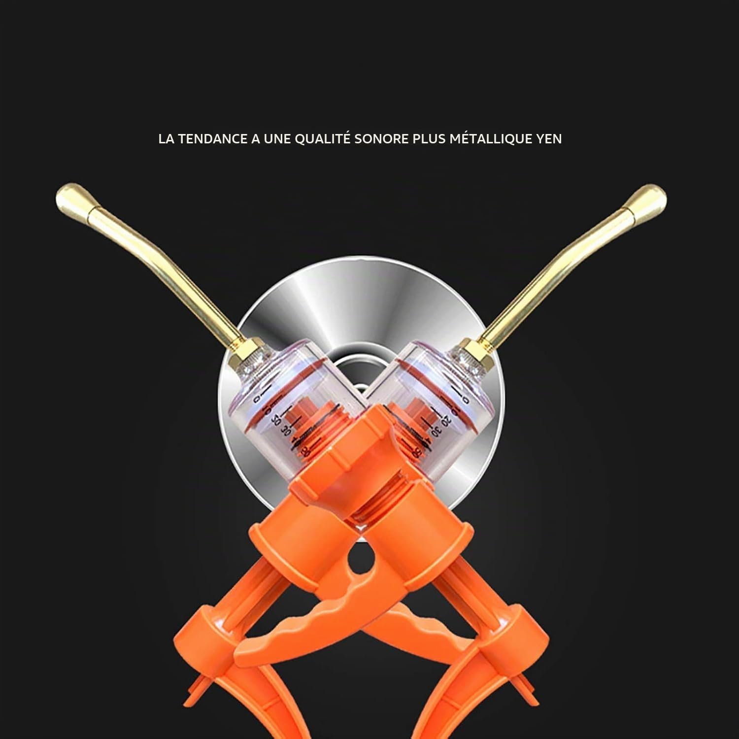 Seringue d'alimentation vétérinaire réutilisable 50ML Pistolet de Remplissage Automatique continu réglable pour porcs, bovins et Moutons （Orange）