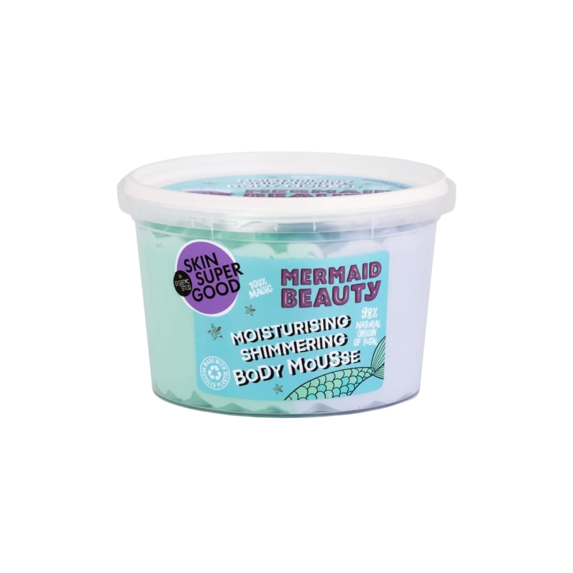 Organic Shop Body Mousse Mermaid Beauty Moisturising Shimmering, 250 ml