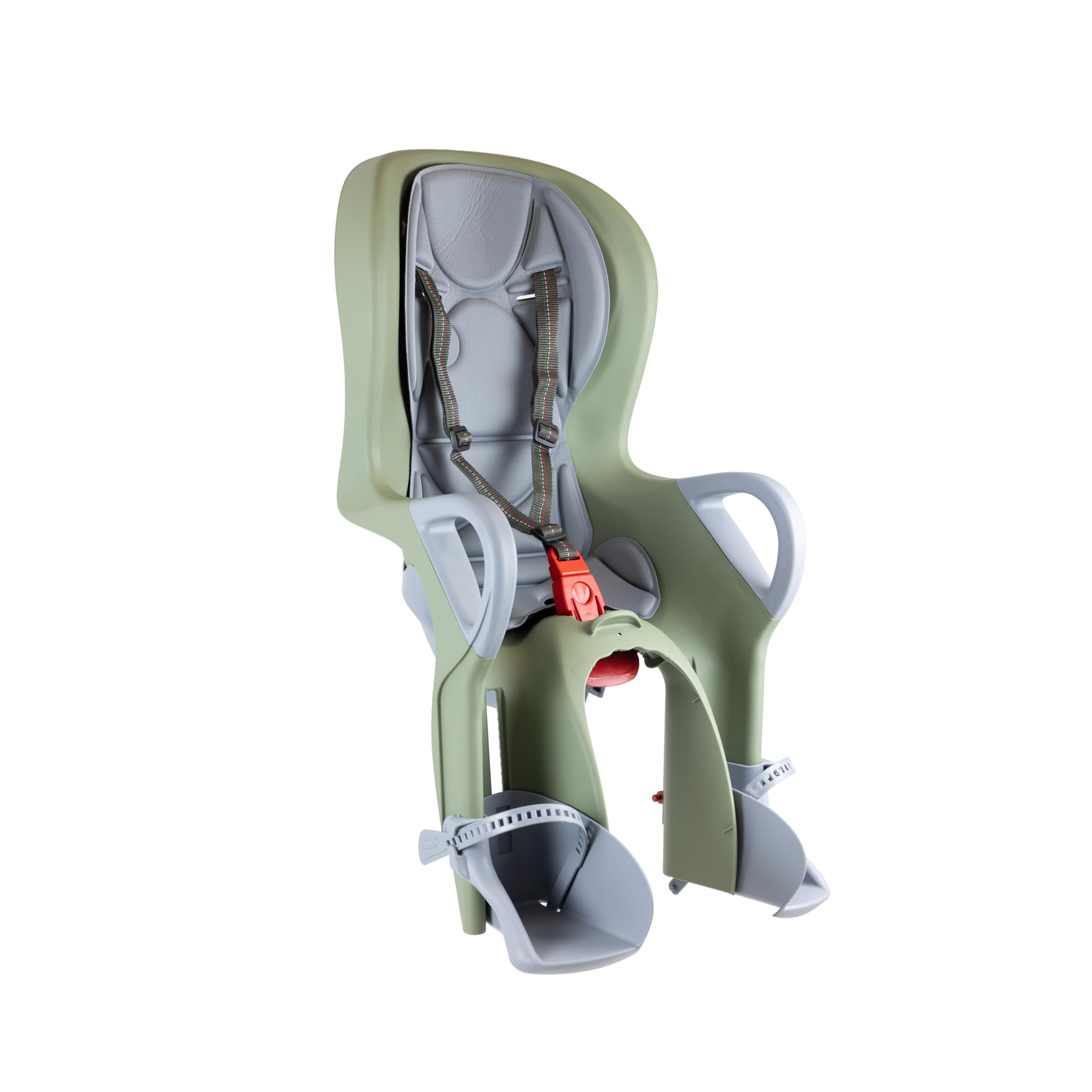 OKBABY 10+ - Fahrradsitz hinten für Kinder bis 22 kg mit Liegefunktion - Salbeigrün