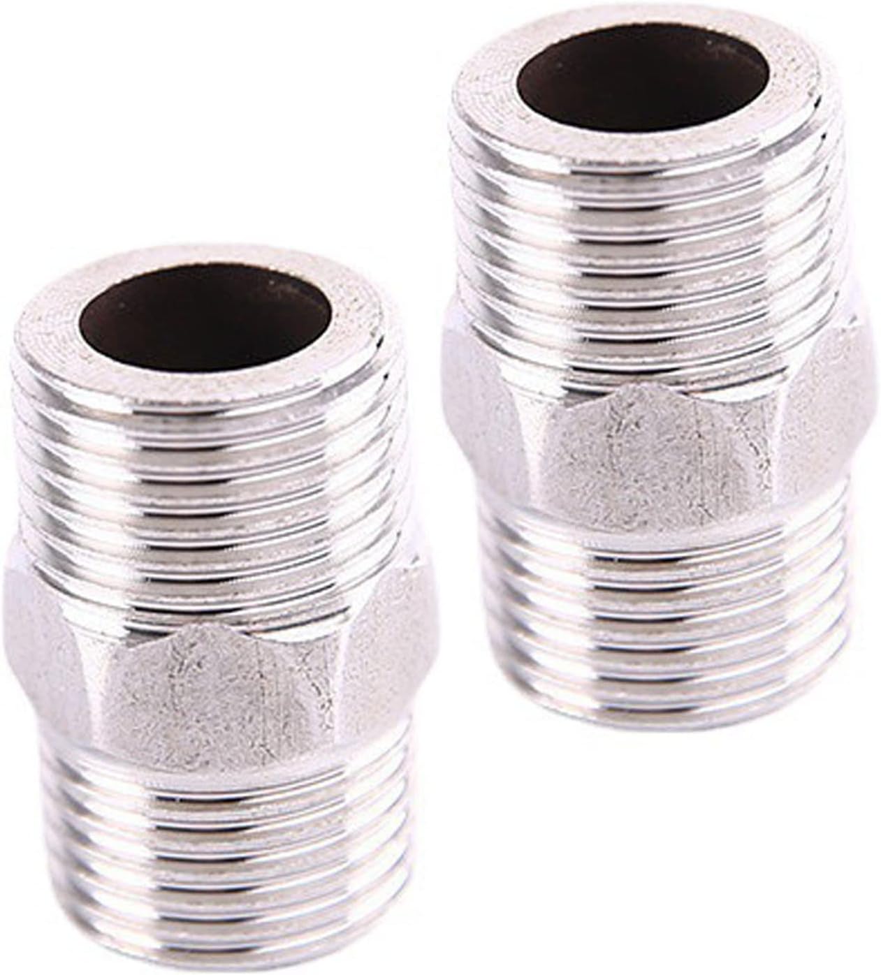 2Pcs Shower Hose Connector Shower Connector,Stainless Steel Hex