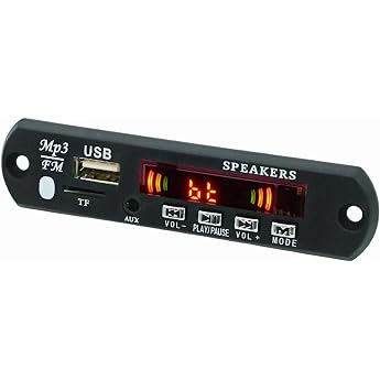 N13CS Bluetooth 5.0 MP3 Decoder Module with FM, USB, TF, AUX | With hands-free function and remote control, supports MP3/WMA/