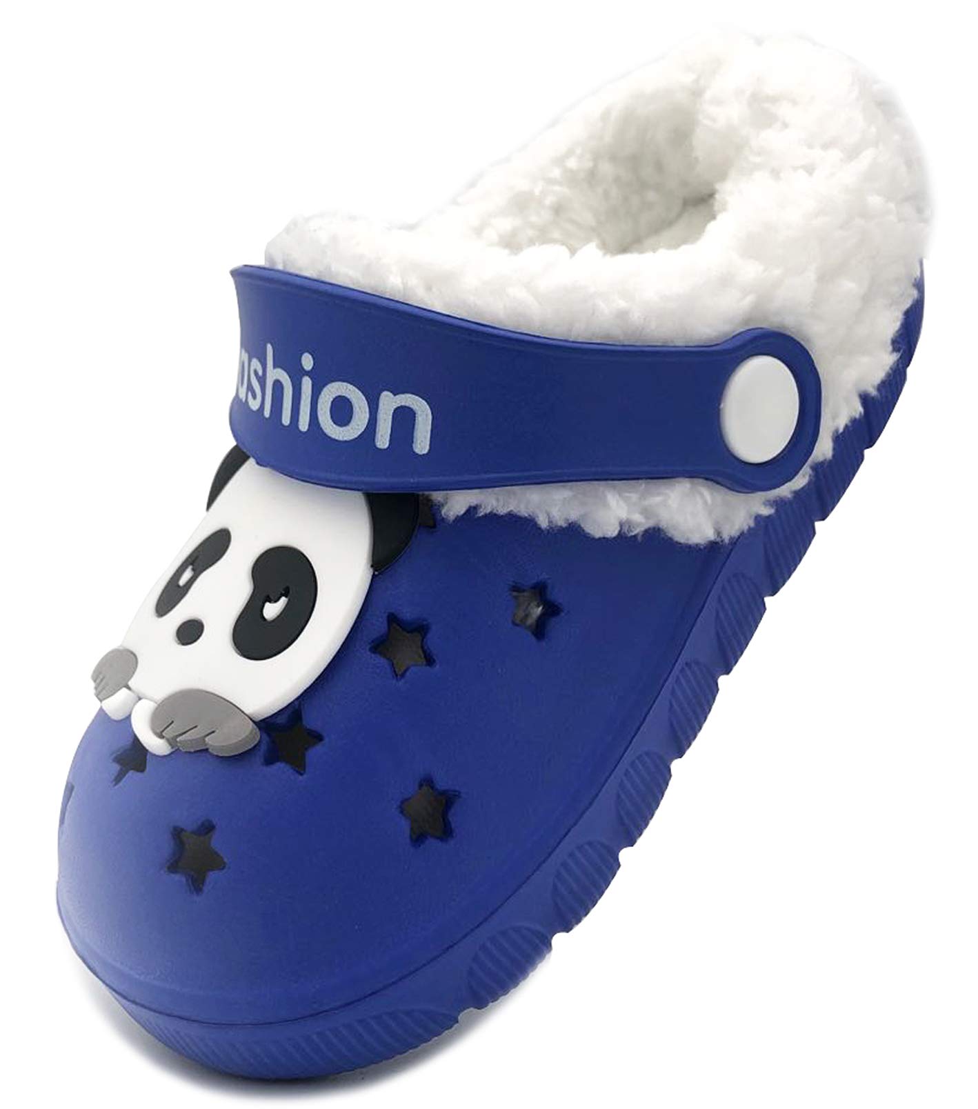 Vorgelen Bambini Invernali Zoccoli e Sabot Ragazzi Morbide Pelliccia Pantofole Ragazze Caldo Casa Ciabatte Antiscivolo Confortevole Scarpe da Giardino All'aperto/Interno 18.5-32 EU
