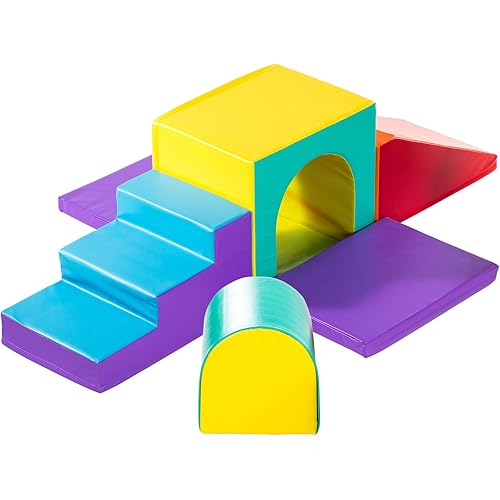 New Bounce Toddler Climbing Toys - Soft Play Set for Kids - Foam Climbing Blocks - Safe Soft Gym Equipment - Great for All Ages