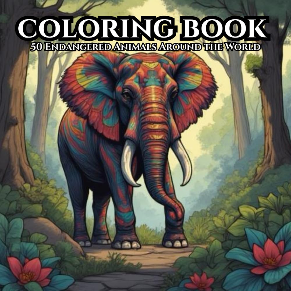 Animal kingdom-Vanishing Animals Around the World Coloring Book: Coloring some of the most beautiful animals around the world