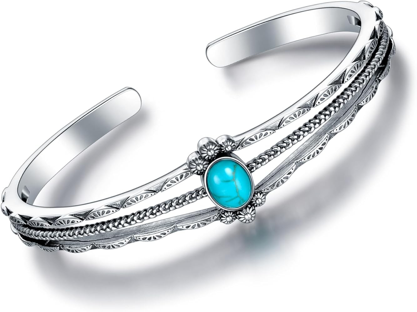 アクセサリー vintage turquoise silver925 bangle Amazon.com: DOLIOX Genuine Turquoise Bracelet, Sterling