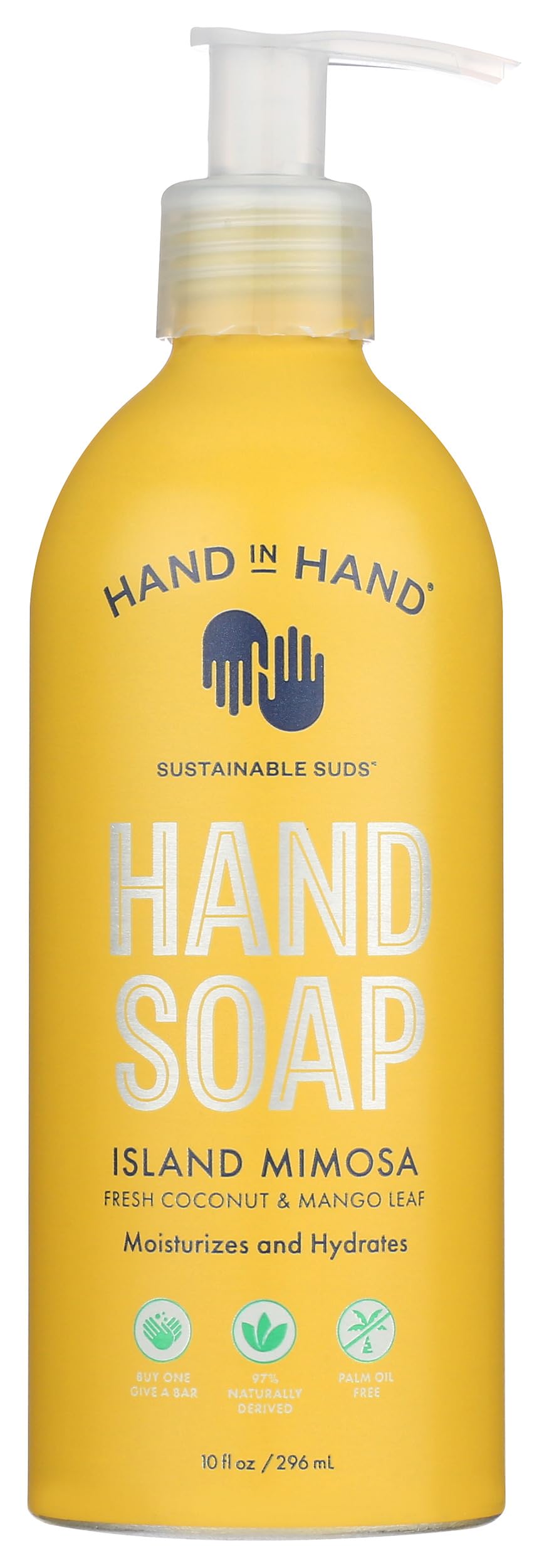 HAND IN HAND Fresh Coconut & Mango Leaf Island Mimosa Hand Soap, 10 OZ