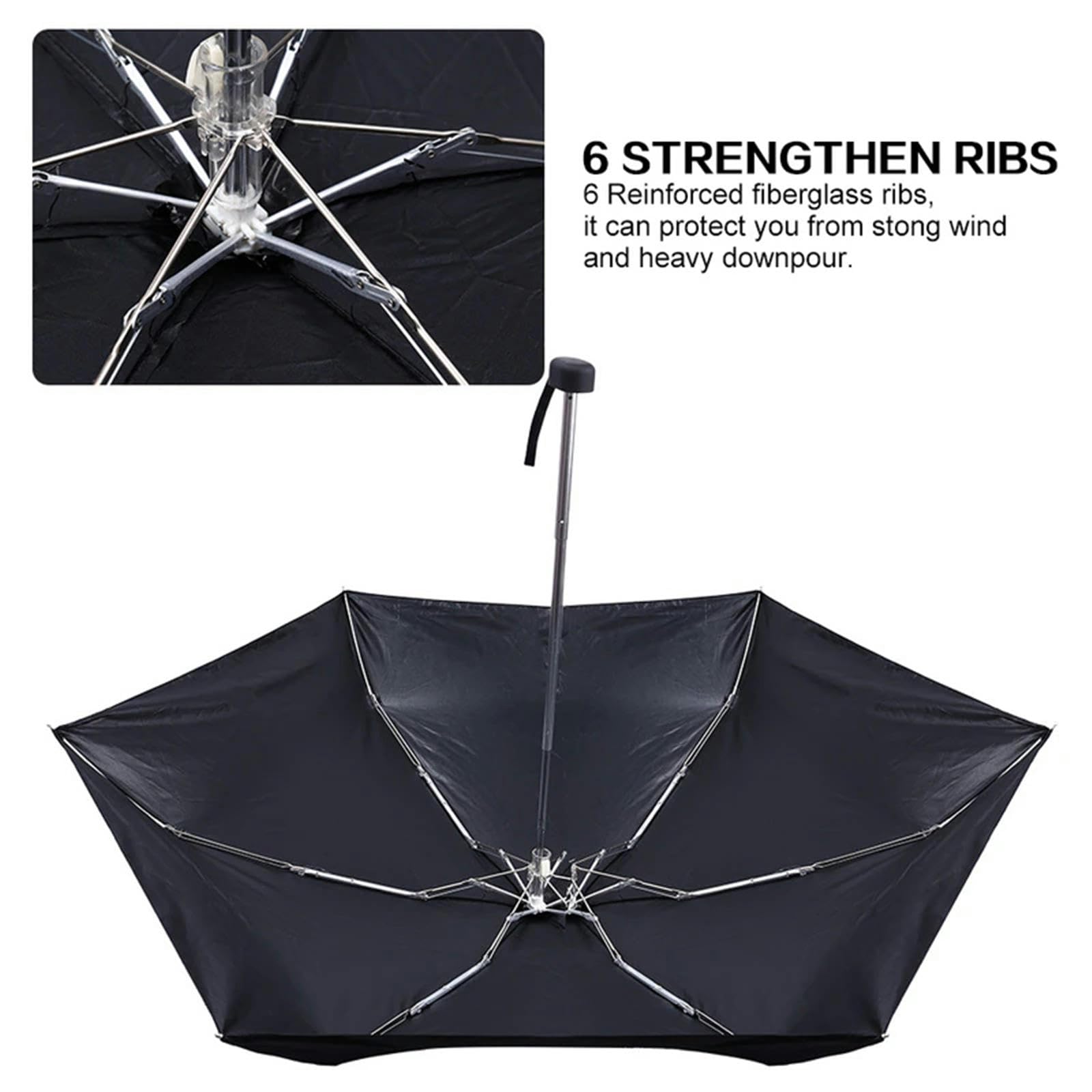 TEidea Parasol kompaktowy mini kieszonkowy składany parasol, unisex, wiatroszczelny i wodoodporny, przenośny parasol podróżny