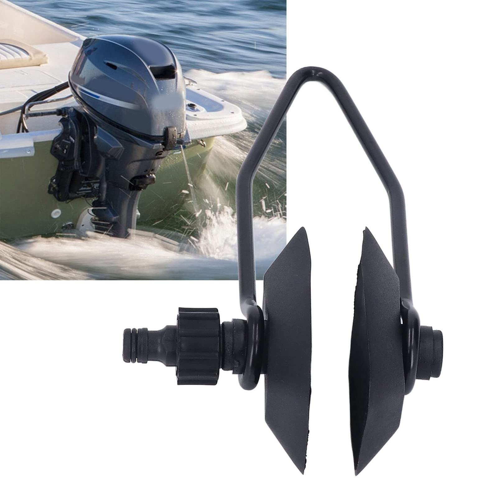 Pilipane Marine Grade Rectangular Ear Muffs, Outboard Motor Flusher, Boat Motor Flusher, Marine Motor Flusher, for Fast Connection Outboard Motor Flusher