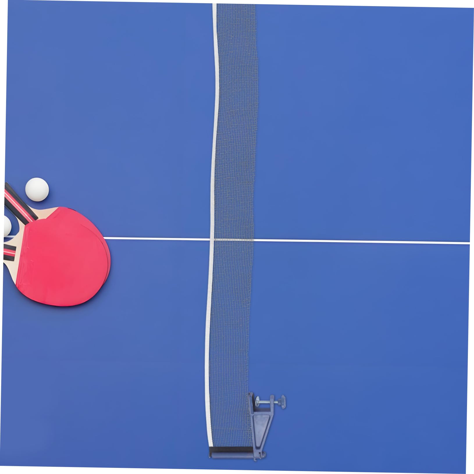 Yardwe Rete da Ping Pong con Morsetti Rete da Tavolo da Ping Pong Telescopica per Interni Ed Esterni Pali Inclusi Materiale Resistente Facile Installazione e Trasporto