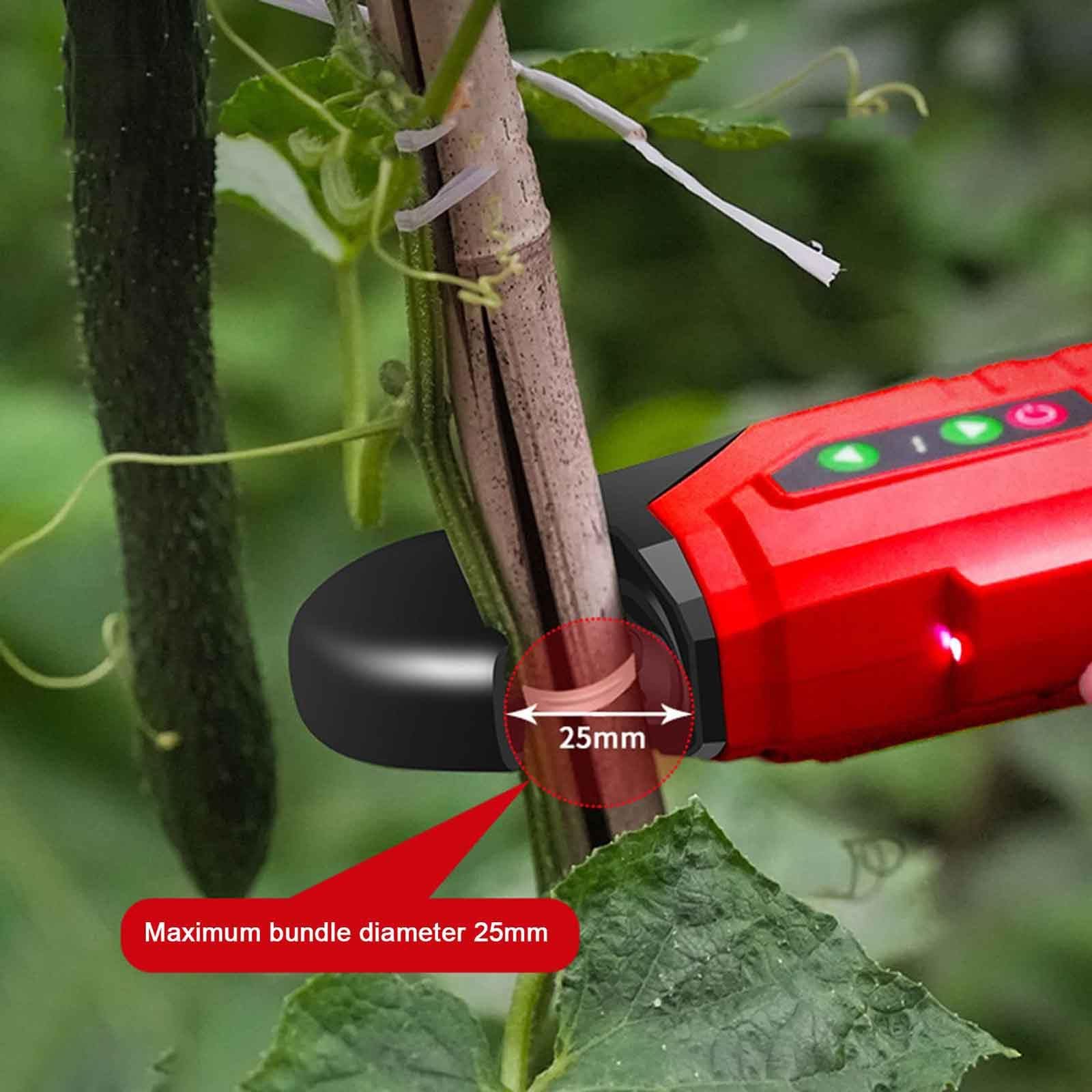 Máquina de atado de plantas de jardín, herramienta profesional para atar verduras, uvas, tomates, pepinos, pimientos, flores, juego completo de atado para jardinería eficiente