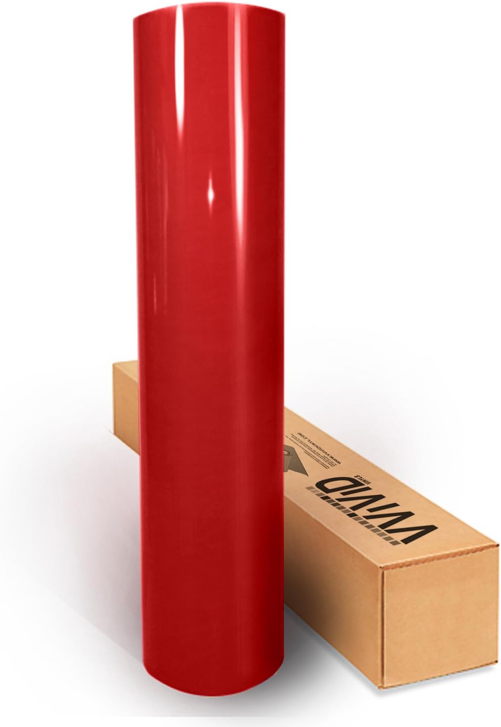 Red Gloss 60 x 1ft Car Wrap Vinyl Roll with Air Release 3MIL-8