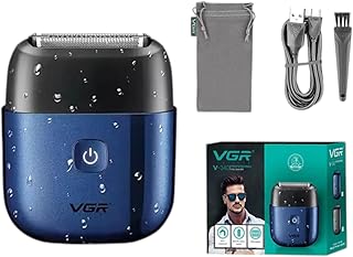 ماكينة حلاقة احترافية صغيرة مقاومة للماء والغبار والأتربة بدرجة IPX7 مع محرك قوي بأداء احترافي قابل للغسيل للرجال موديل V-340