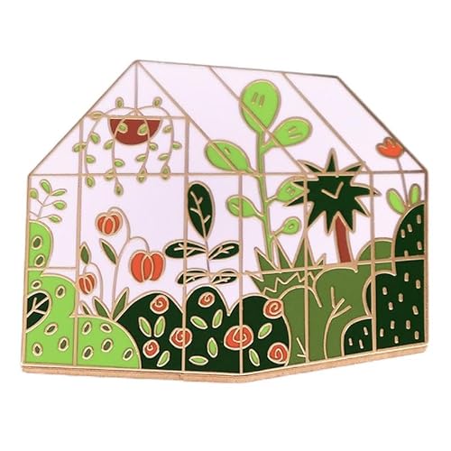 Sunshine Greenhouse Flower House Lapel Pin Badge