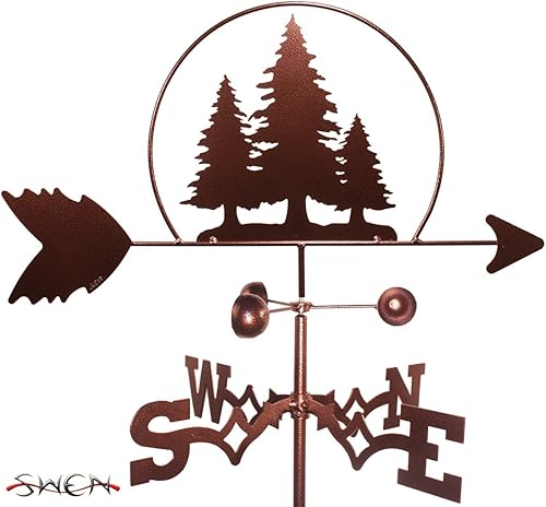 SWEN Products Hecho a mano pino árbol vida silvestre poste plano veleta nuevo