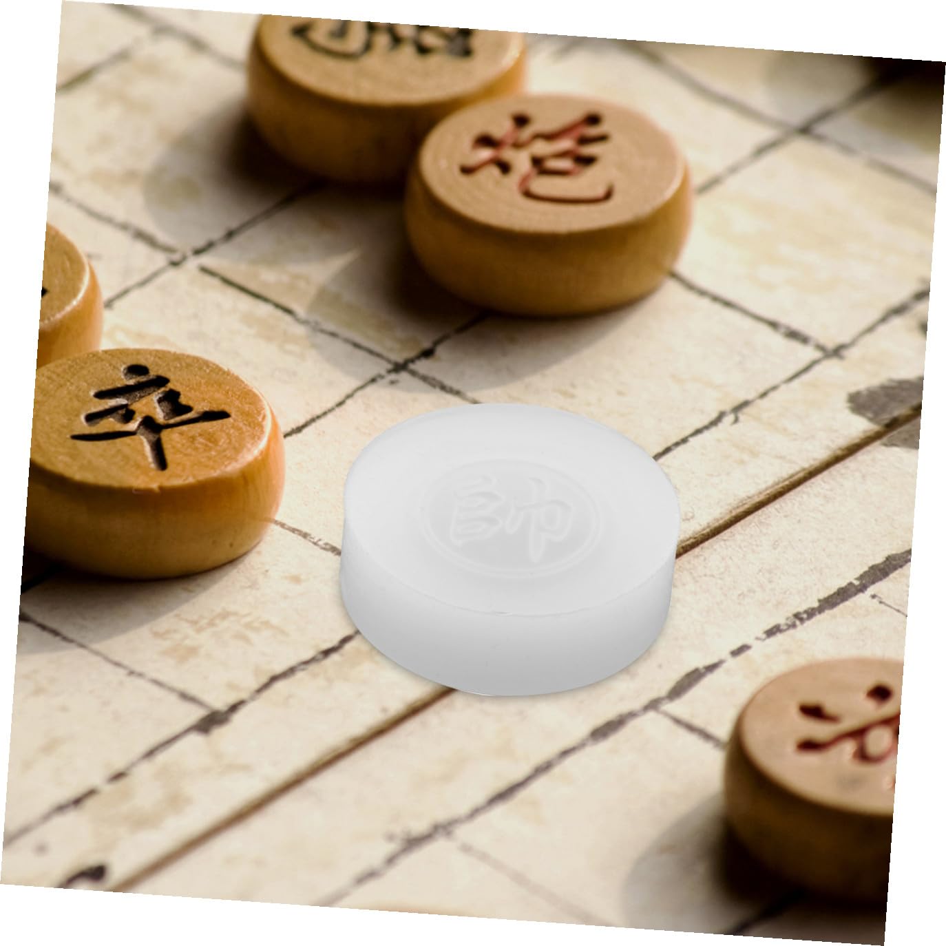 NUOBESTY 44piezas Molde De Silicona para Fondant y Chocolates Diseño De Ajedrez Chino Herramienta para Repostería