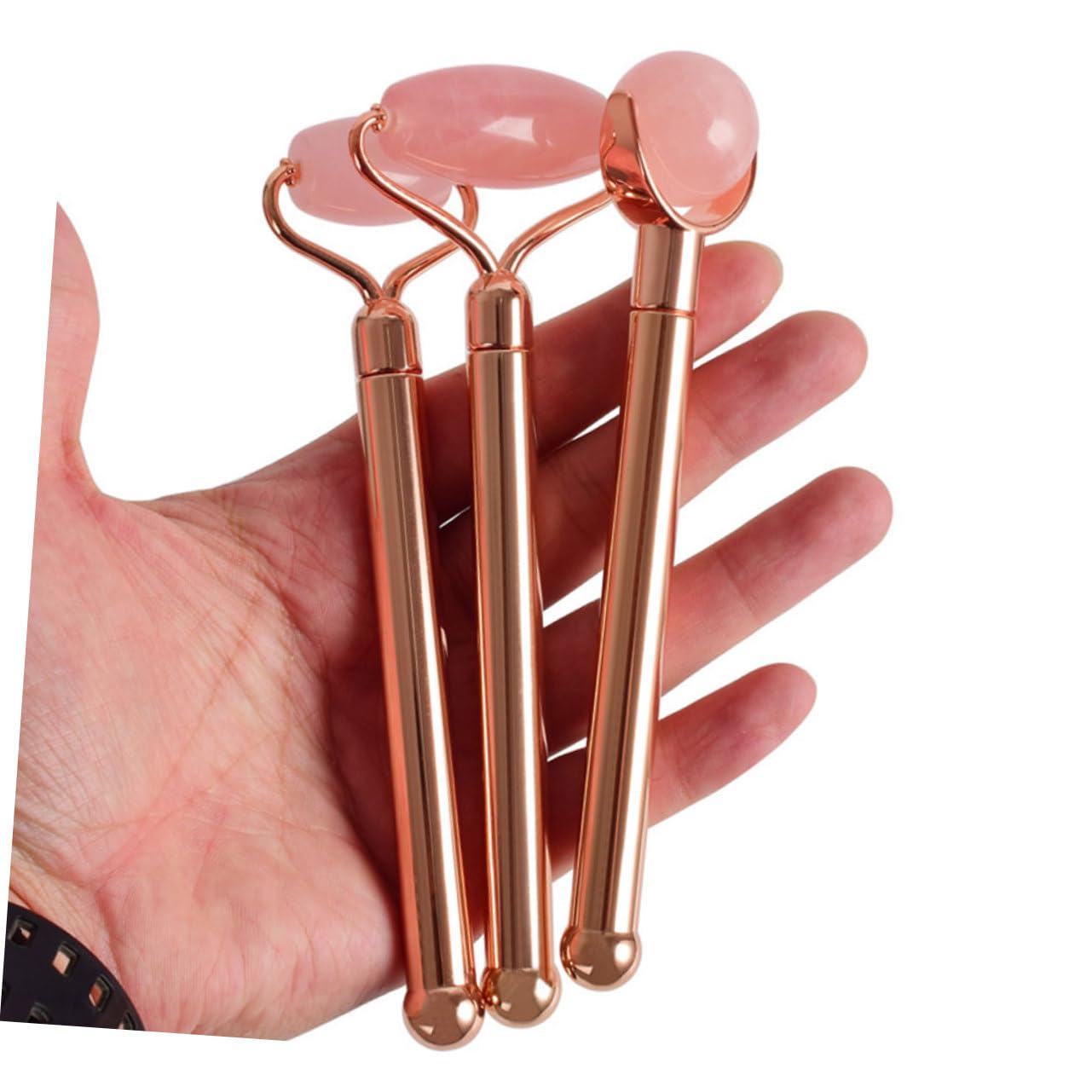 Gesichtsmassageroller aus Naturjade mit Kugel Design für Gesichtspflege