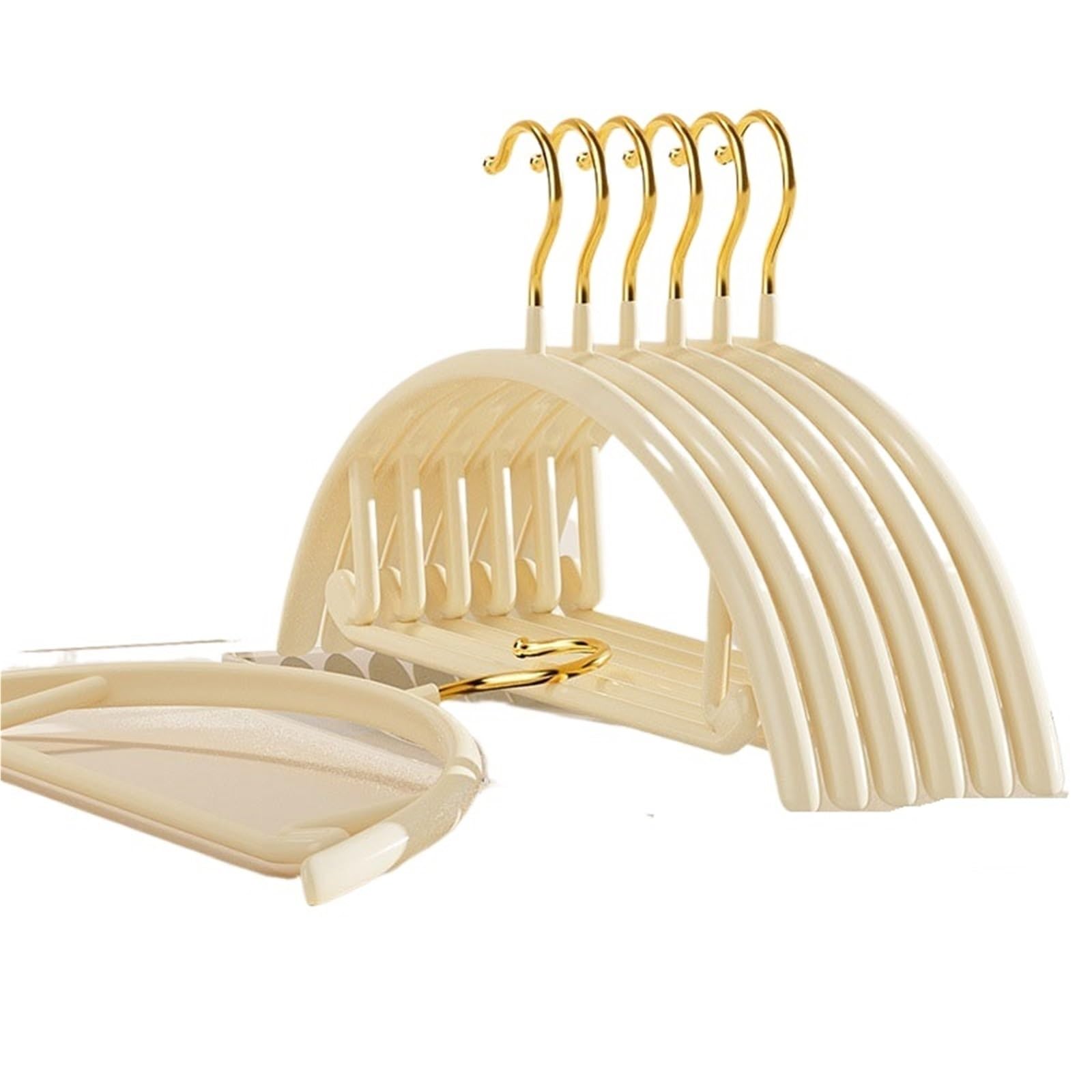 Hangers Anti-slip Hangers Household Non-marking, Strong Clothes Racks(White,5pcs)
