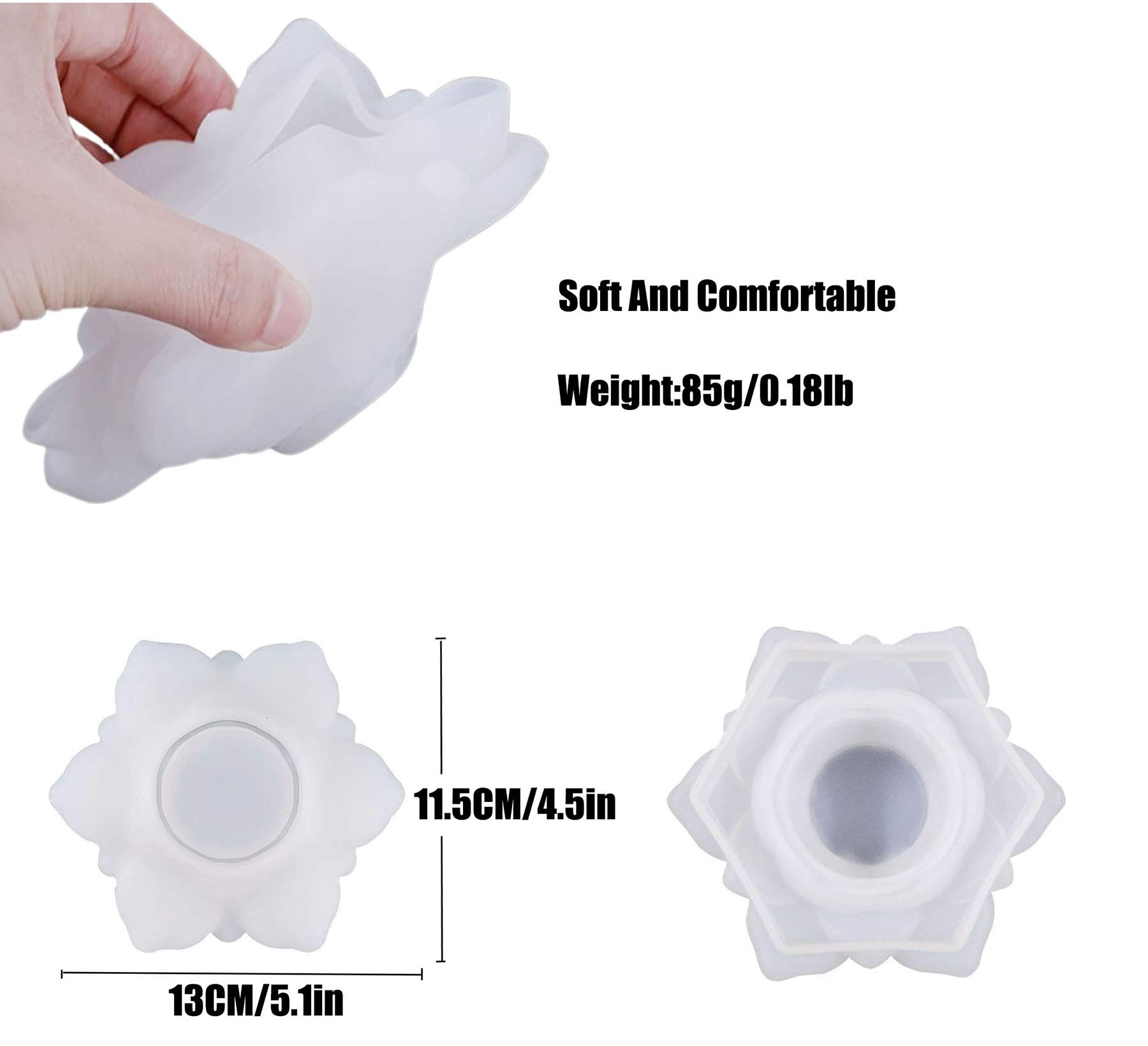 Stampo In Silicone Per Fiori Di Loto - Per Candele, Portasapone E Decorazioni - Foto 11