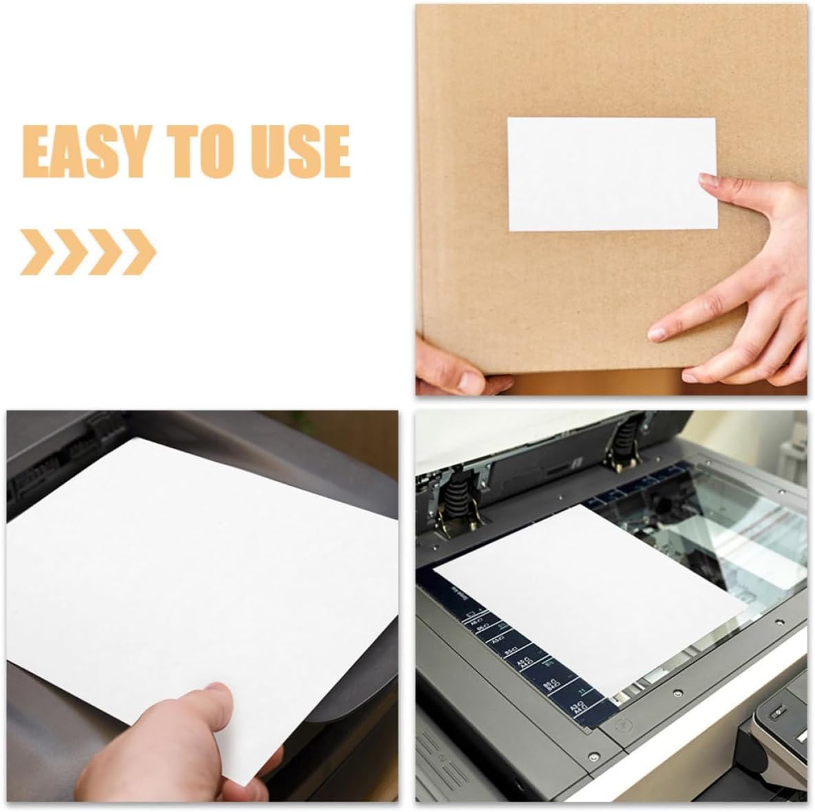 100 Sheets Self Adhesive A4 Label Paper for Printer White Sheets image 3