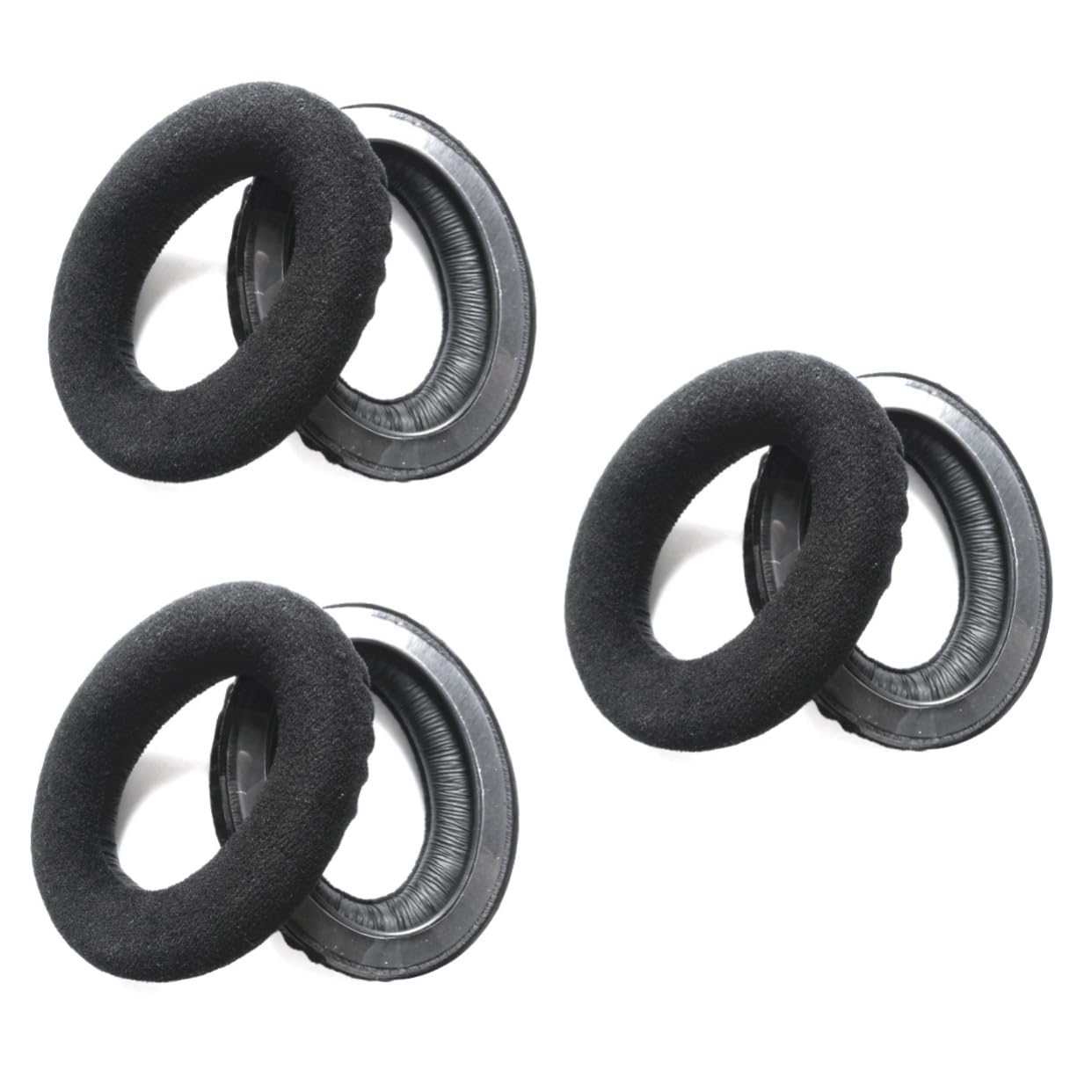 PartyKindom 3piezas Almohadillas De Repuesto para Auriculares Almohadillas Negras Cómodas y Duraderas Mejora El Rendimiento De Graves