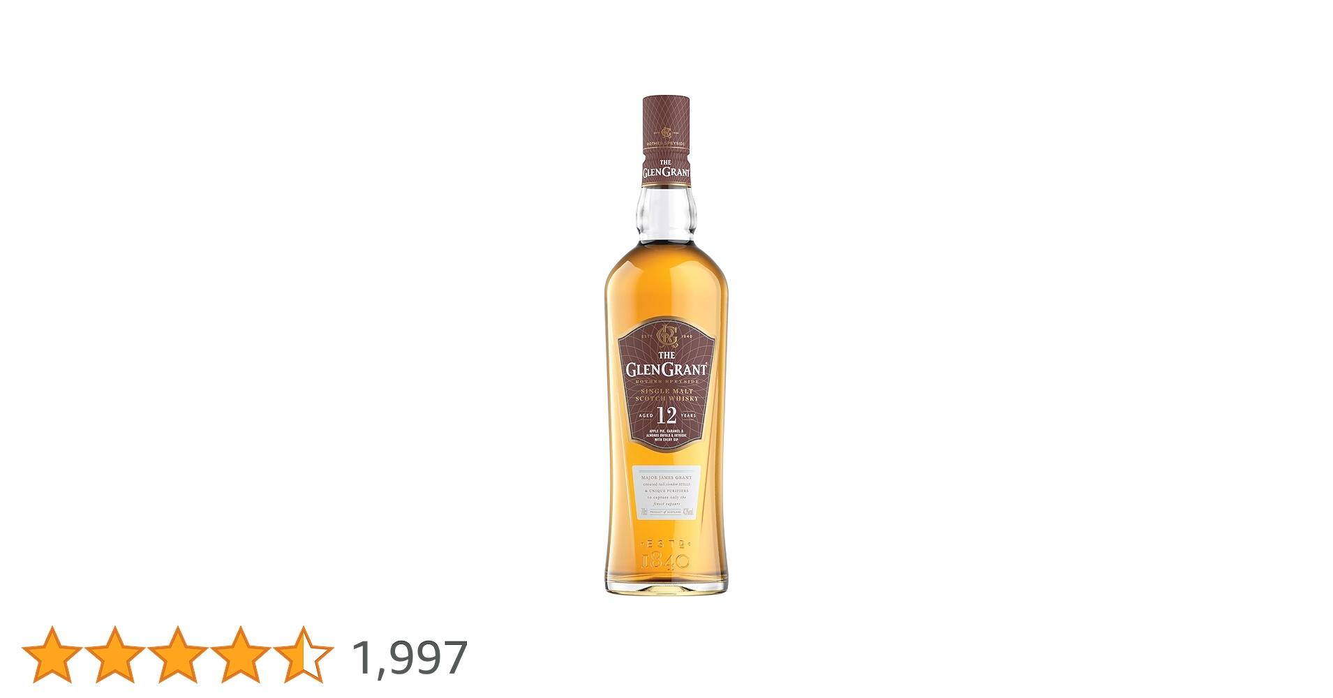 Amazon.co.jp: THE GLEN GRANT (ザ グレングラント) 12年 700ml