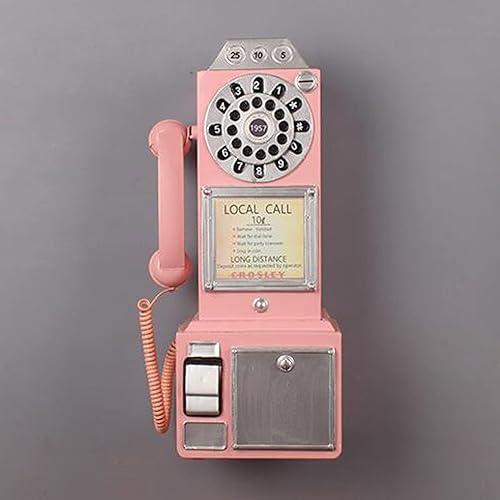 Retro Vintage modelo de teléfono decoración del hogar adornos retro teléfono fotografía accesorios figuritas decoración vintage