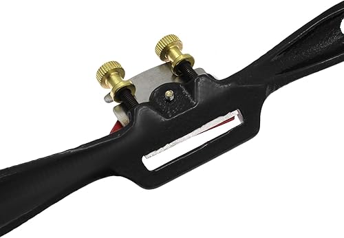 Miniatura 3 de 2 radios ajustables de 8.5 pulgadas con base plana y 5 cuchillas de repuesto de 2 pulgadas, cepilladoras manuales de metal, herramientas manuales de