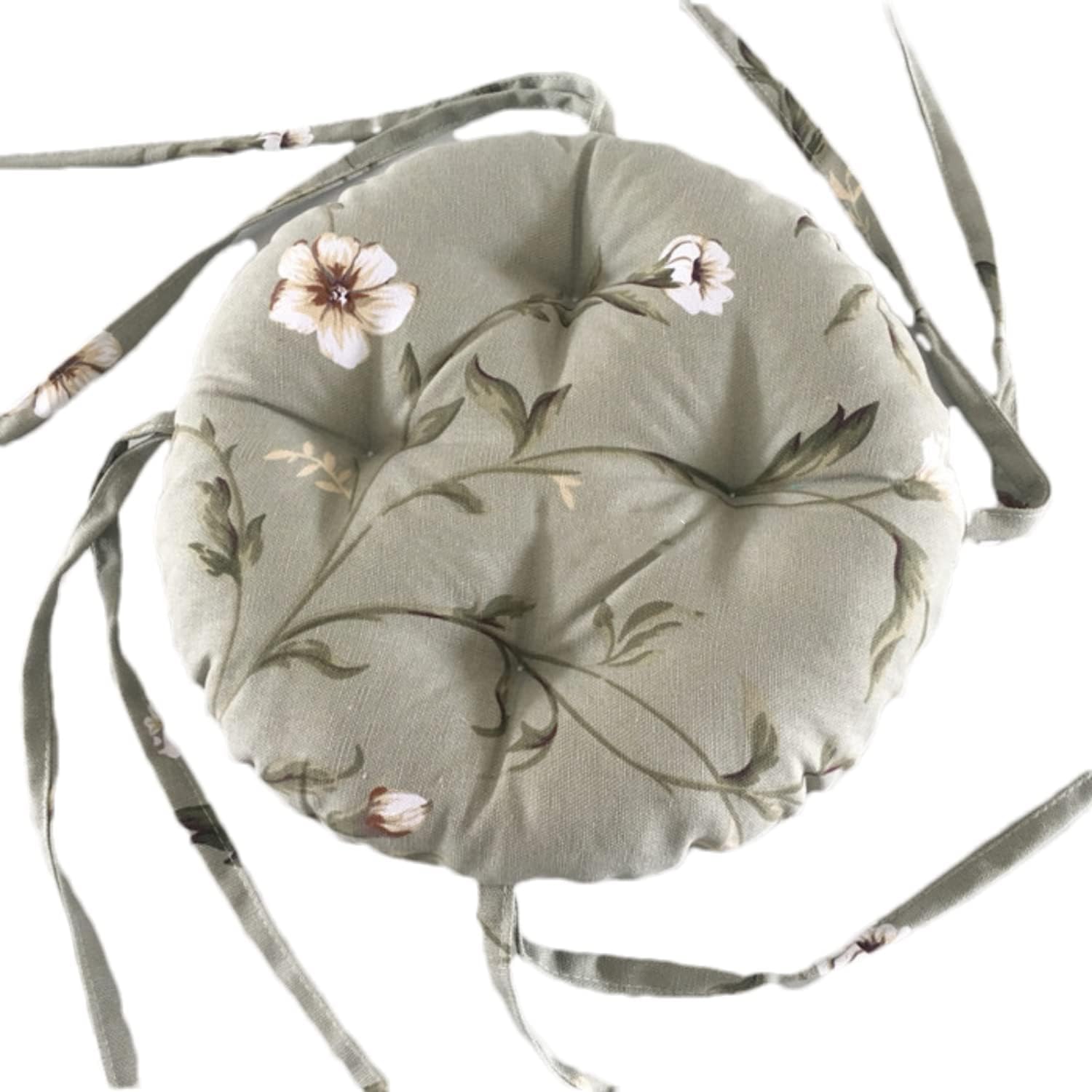 NVEOP Round Bar Stool Cushion with 4 Ties 12 inch