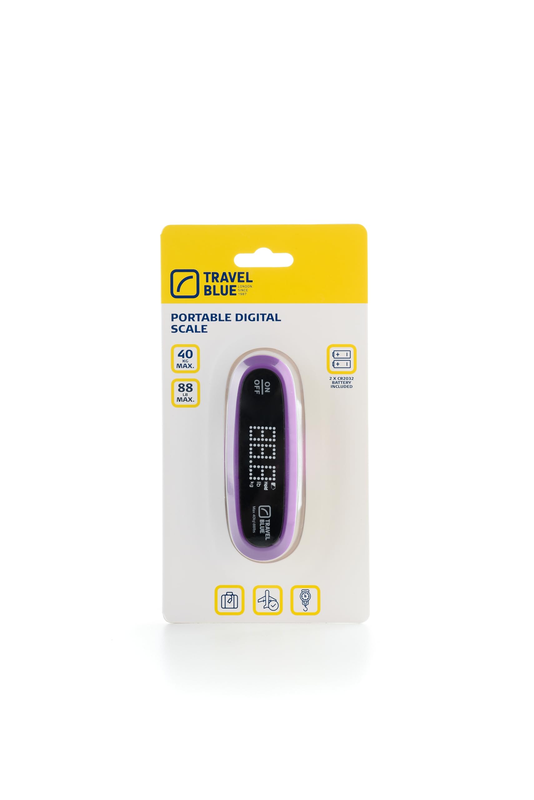 Travel Blue Portable Digital Scale for luggage weighing scale, luggage weighing scale capable capacity of up to 40 Kg, weighing machine for luggage -Purple-picture-36