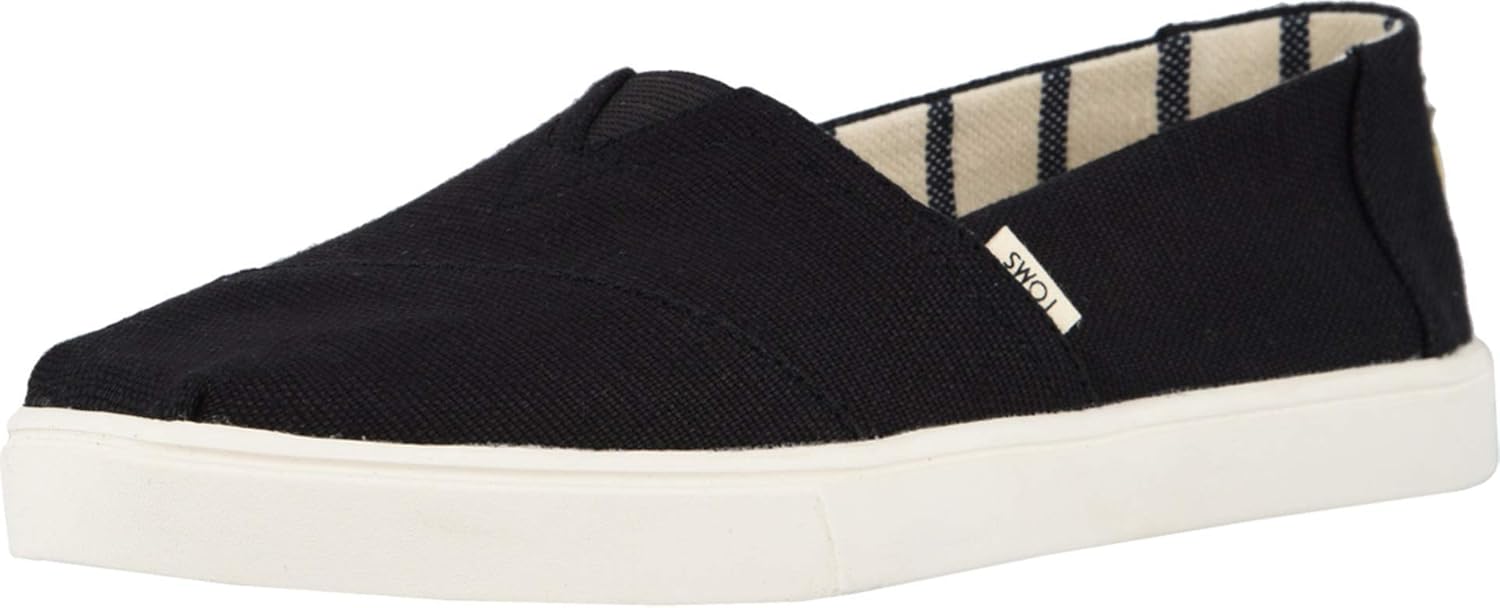 TOMS Women's, Alpargata Cupsole Slip-On Black 12 M