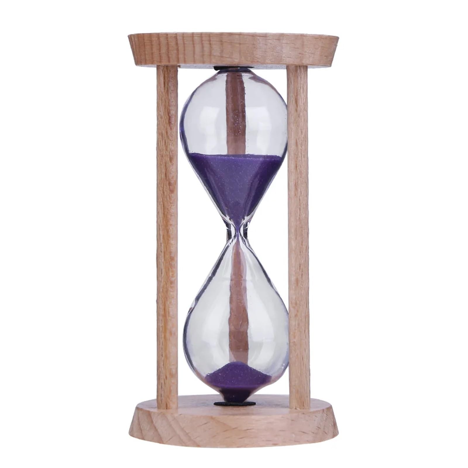 MRKU Reloj de Arena de Madera con Temporizador de 3 Minutos, 2 Unidades, Cepillo de Dientes para niños, decoración del hogar