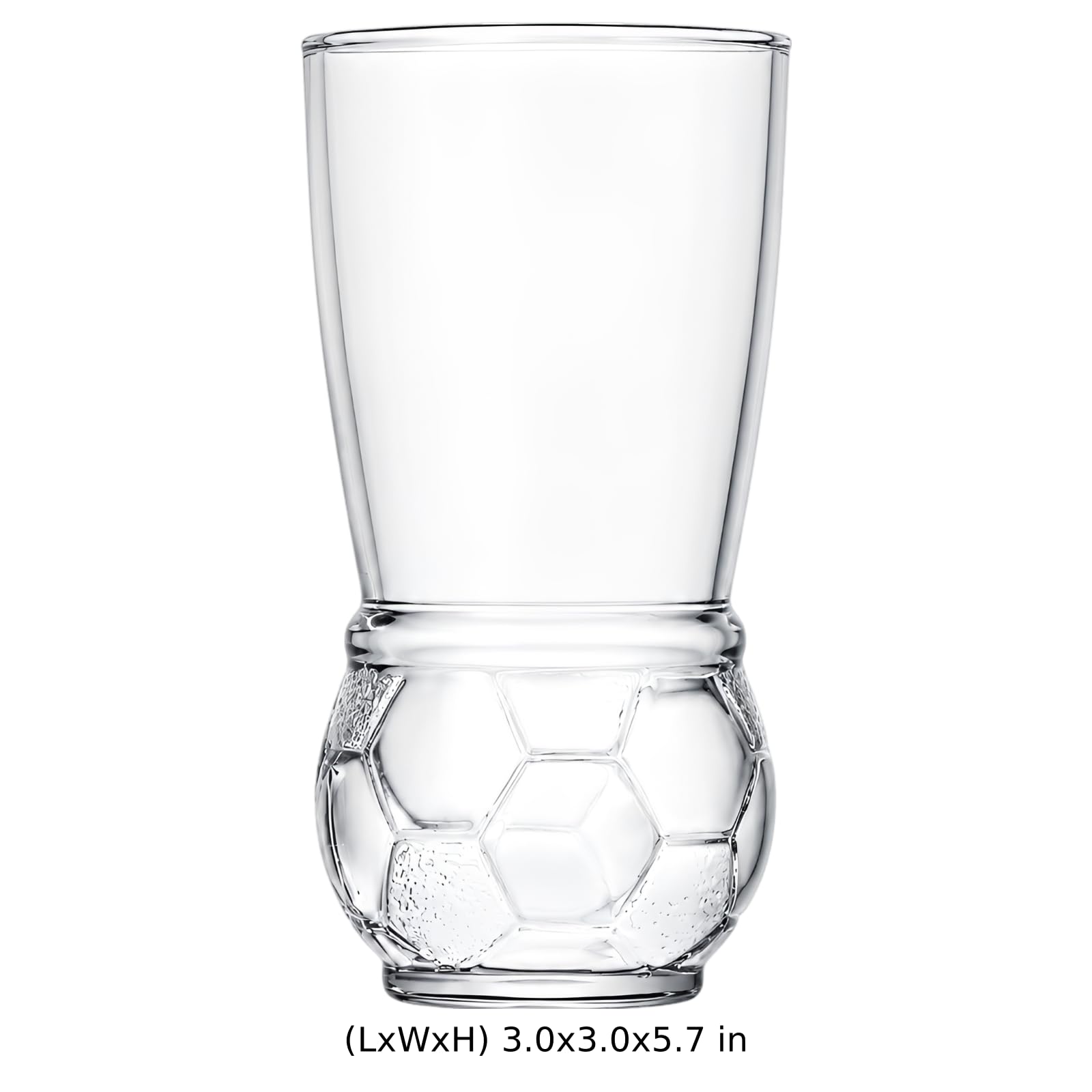 6 Stk. fußballförmige Craft-Bier-Gläser, 15,4 oz/455 mL Novelty Football Beer Cup Tumbler, großes Fußball-Trinkglas für Spieltag, Tailgating, Geschenke für Männer, Pubs und Restaurants