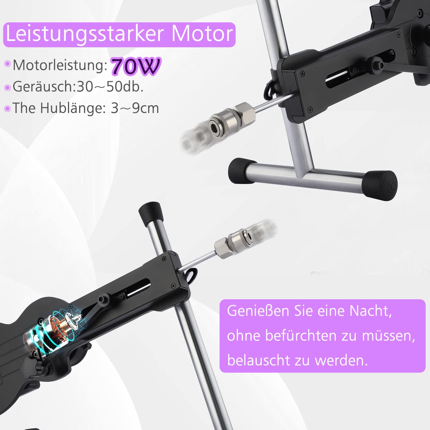HISMITH mini máquina de sexo con control APP, máquina para follar para adultos con sistema KlicLok, máquina del amor portátil unisexo, AK-09.