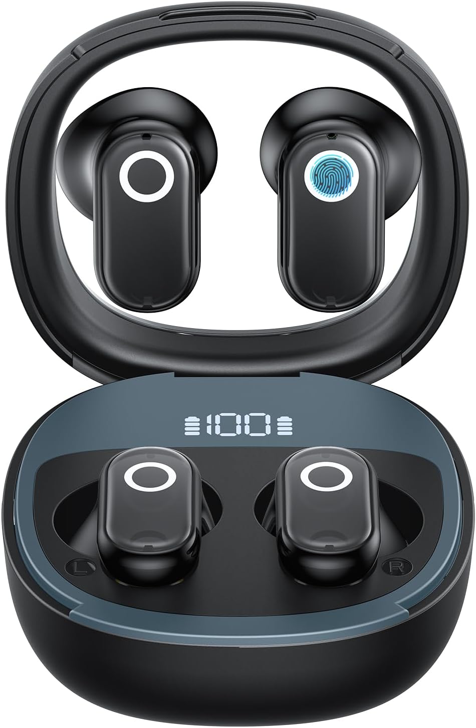 Product image of AI Translation Earbuds Real Time, 139 Language Translator Earbuds TWS 3-in-1 Translation Headphones, Translation Device for Travel Business Learning Compatible with iOS and Android, Black