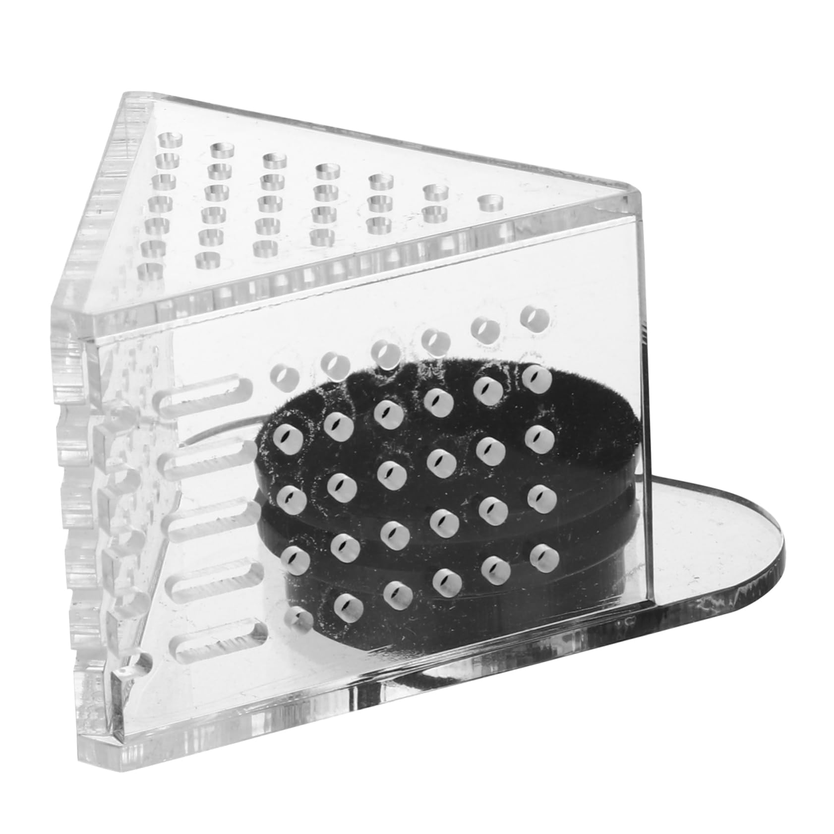 Gatuida Dispensador de Comida para Peces de Acuario Superficie Lisa y Acrílico Transparente, Comedero Magnético Fácil de Limpiar para Alimentación en Acuarios
