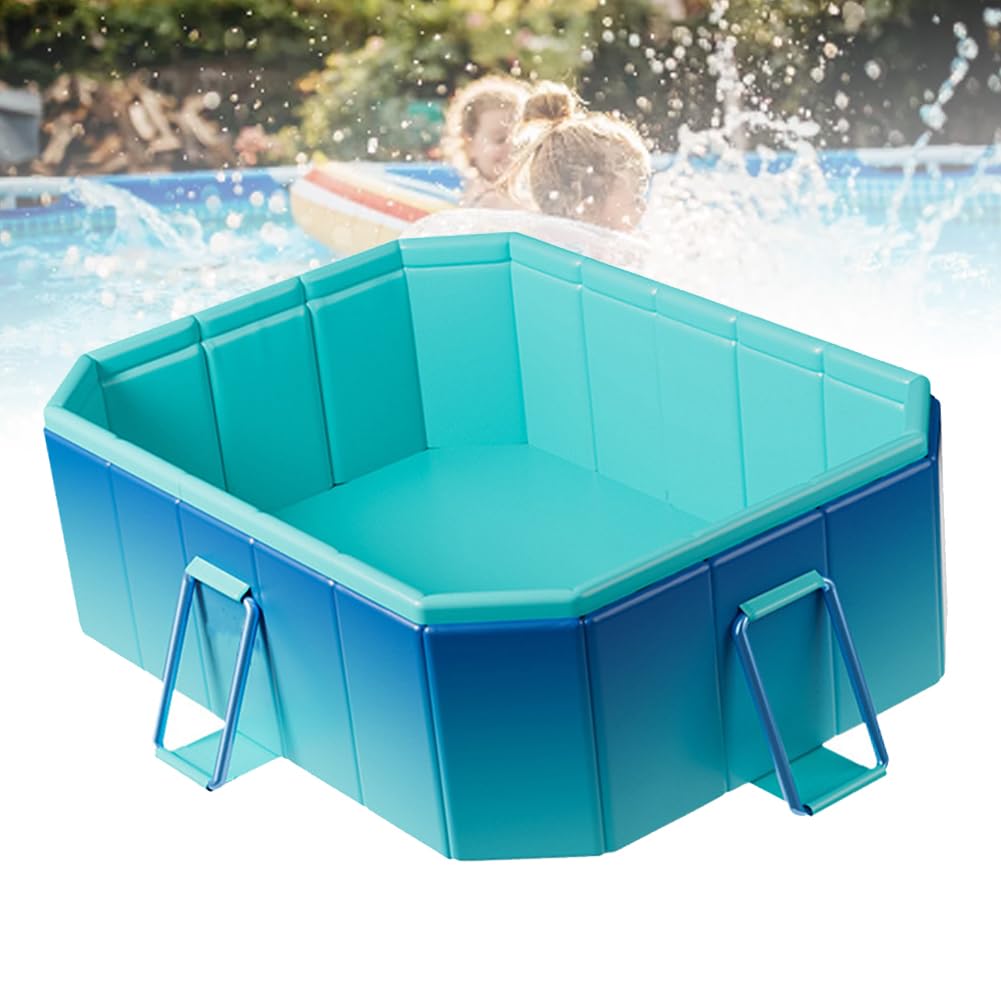 Dog Pool Foldable Pool Rectangular Foldable Non-Inflatable Pool