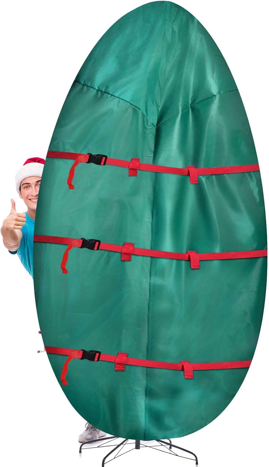 12 Ft Jumbo Upright Christmas Tree Storage Bag 420d Oxford Heavy Duty Large Christmas Tree Storage Bag Holds Up to 9-12 ft Tall Artificial Trees Xmas Storage Container with Handles Sleek Zipper 12 Ft Jumbo Upright Christmas Tree Storage Bag 420d Oxford Heavy Duty Large Christmas Tree Storage Bag Holds Up to 9-12 ft Tall Artificial Trees Xmas Storage Container with Handles Sleek Zipper