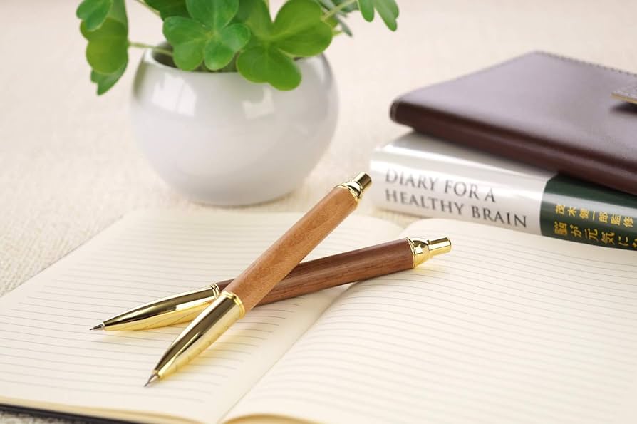 木製ブラウンシャープペンシル Amazon.co.jp: MONOW 木軸シャーペン 木製 シャープペンシル (ブラック