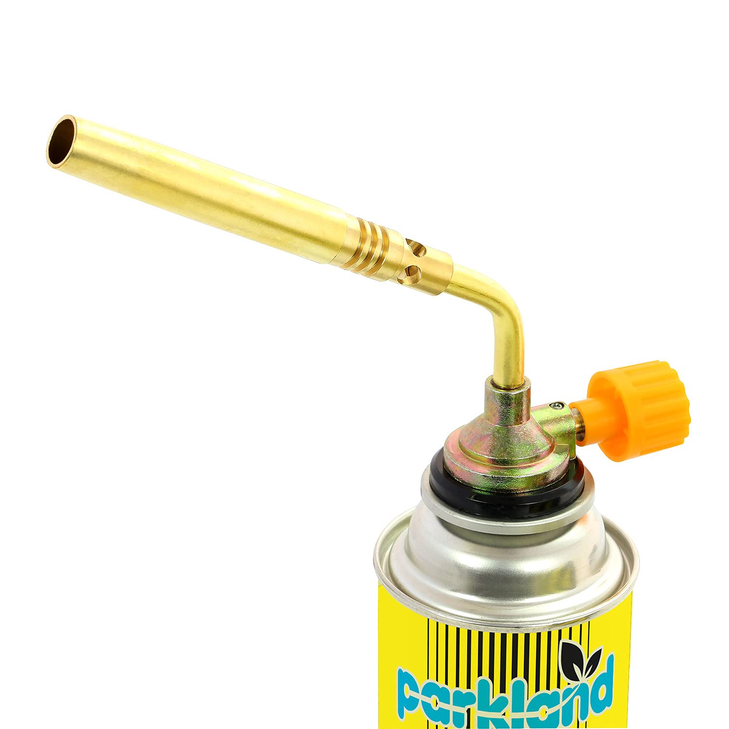 Taylor & Brown Gold Taylor & Brown® Multi-Purpose Butane Gas Soldering Flamethrower Blow Torch Head Adjustable Flame Hand Manual Ignition For Camping Cooking Bbq Brazing Tool